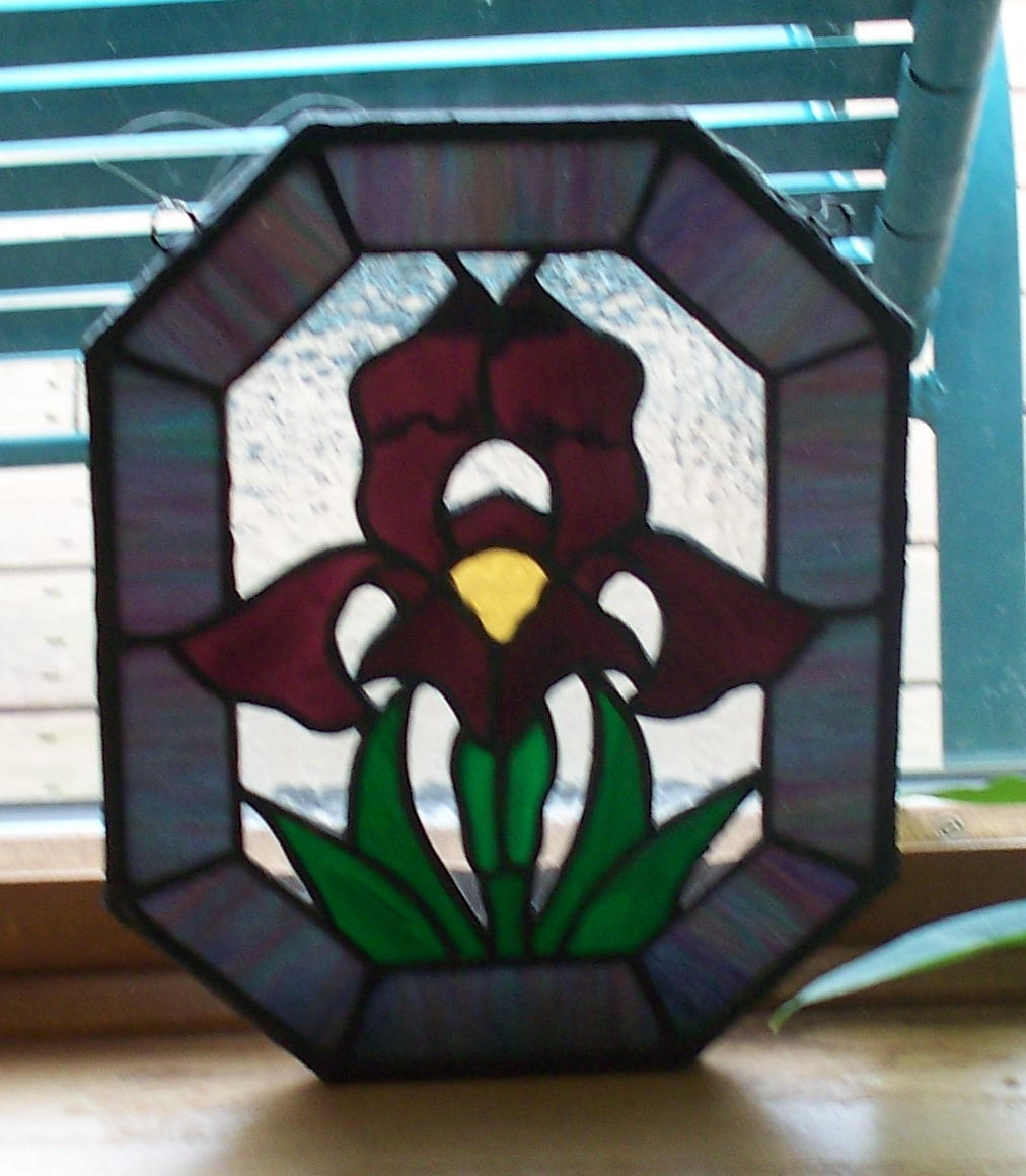 Iris Stained Glass Pattern